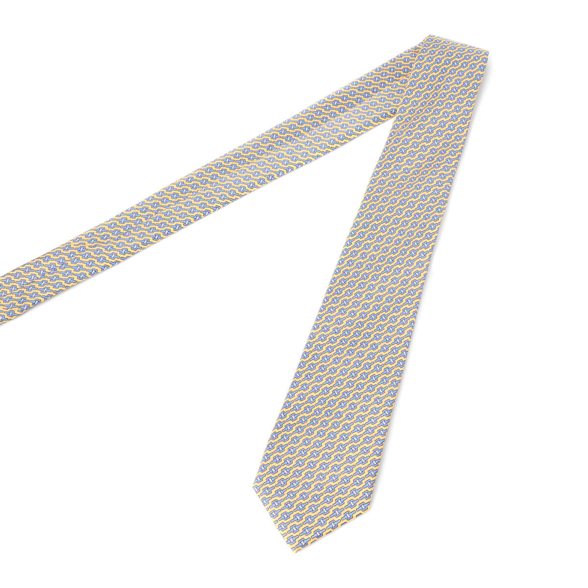 Cravate twill en soie Jaune / 7.5 cm 3