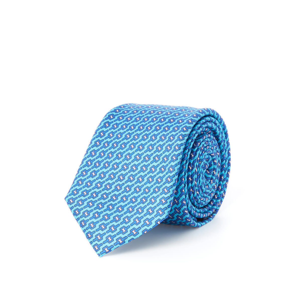 Cravate twill en soie Turquoise / 7.5 cm 1