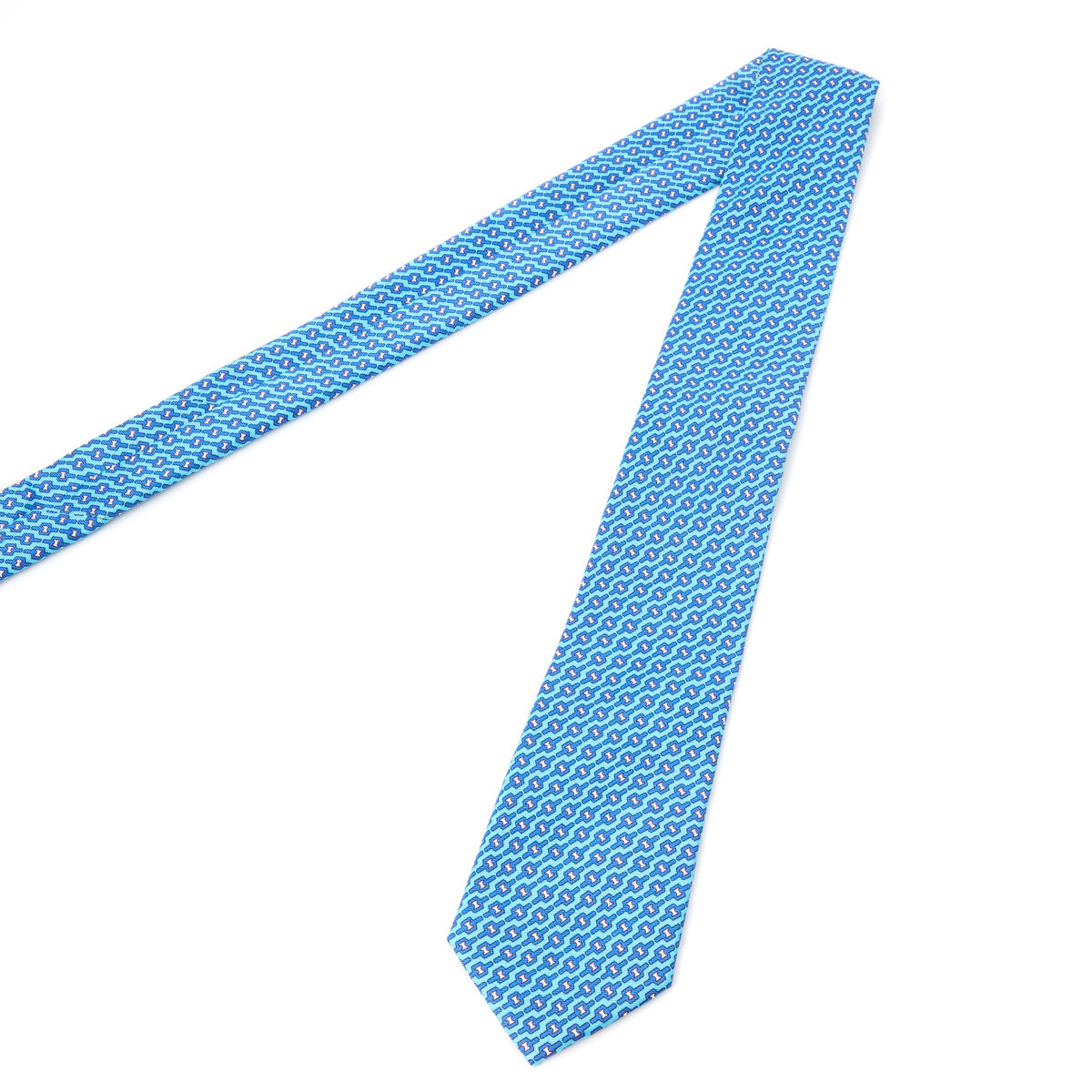 Cravate twill en soie Turquoise / 7.5 cm 3