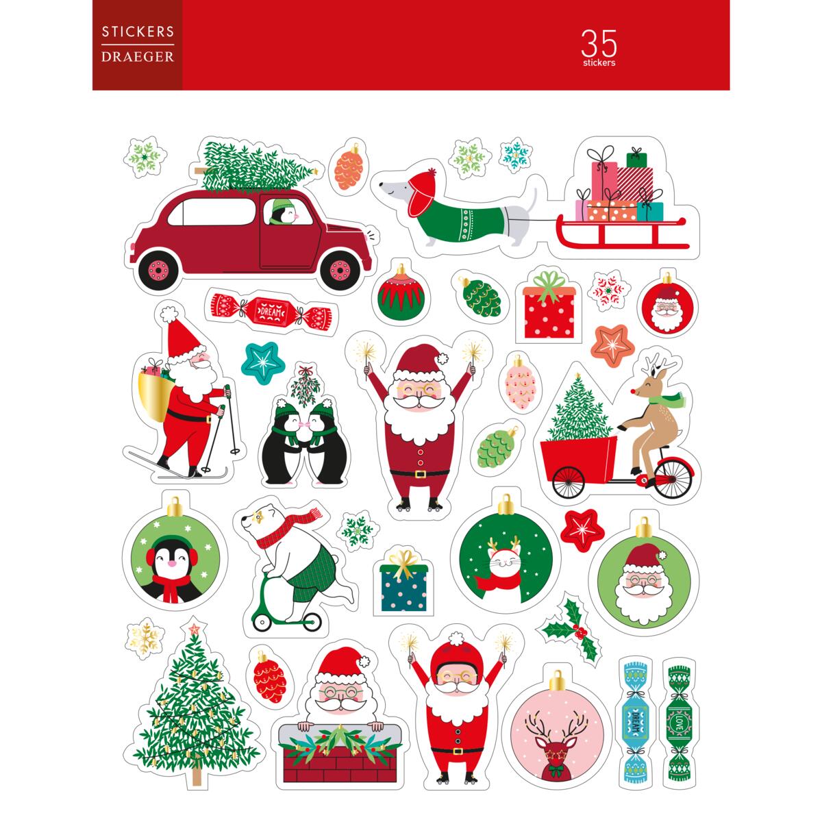 Pegatinas camino a la Navidad