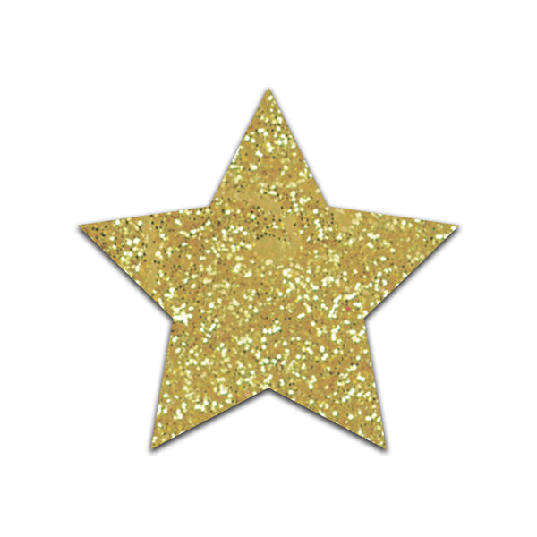 Confettis en papier - Blanc et or - 8,5x7,5 cm - Paillettes dorés