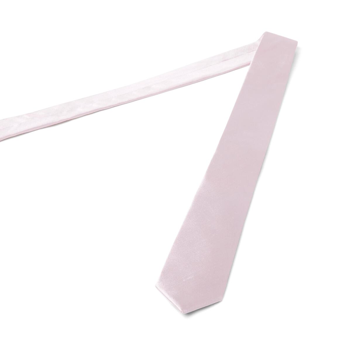 Cravate satin en soie Rose / 6 cm 3