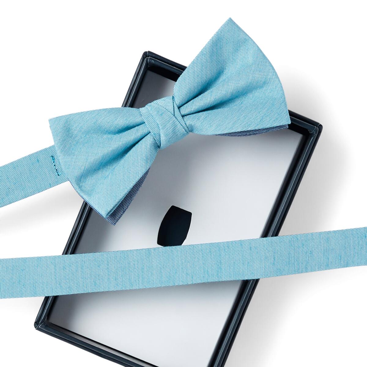 Nœud papillon denim Bleu 2