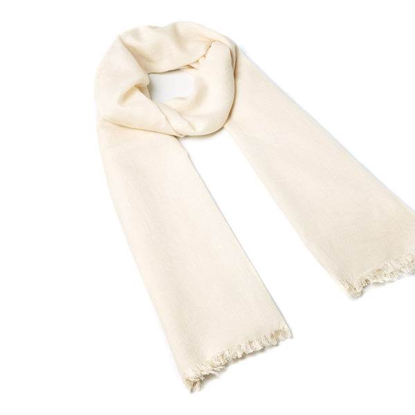 Grand pashmina femme en soie et laine - 70 x 180cm