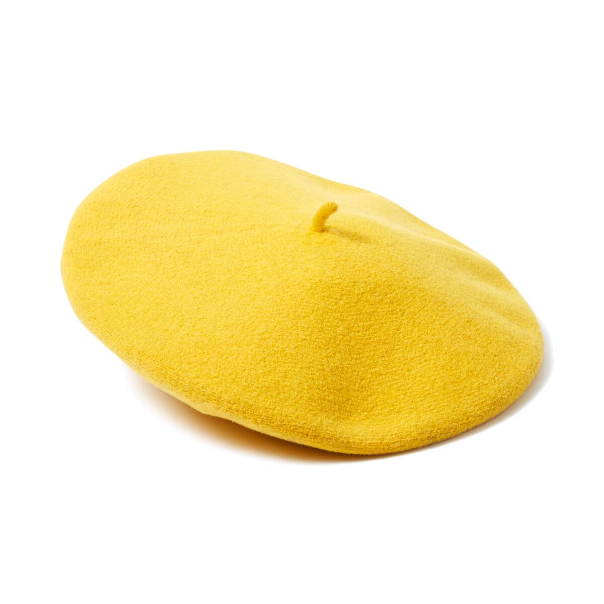 Béret basque Jaune moutarde 1