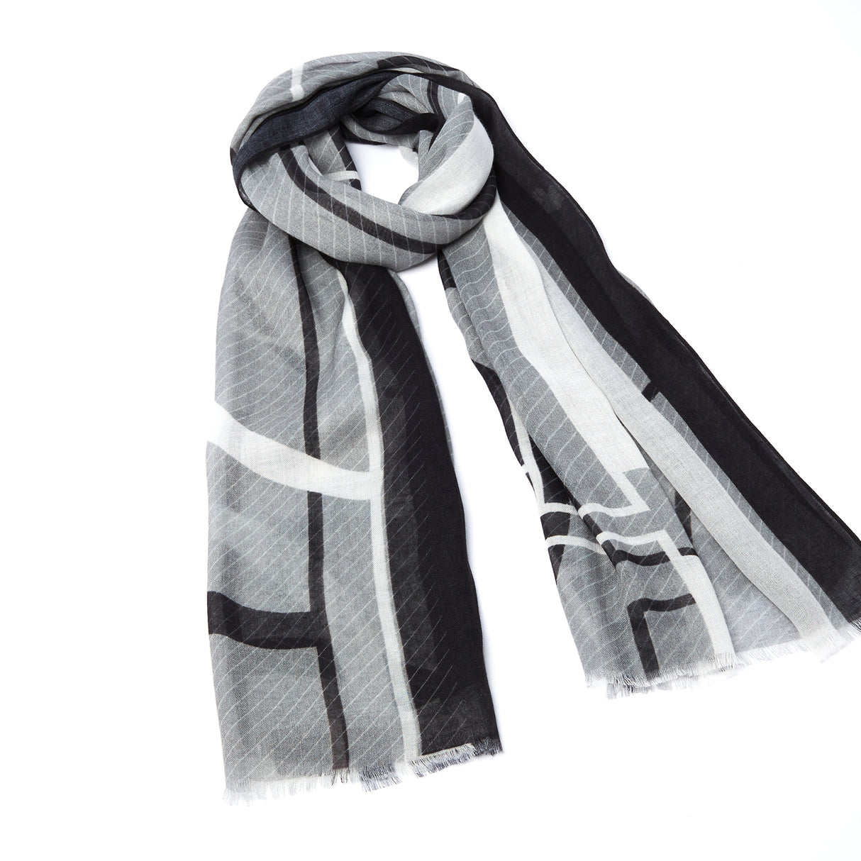 Jouy Bufanda Mujer de Algodón con Estampado de Flores - Rosa