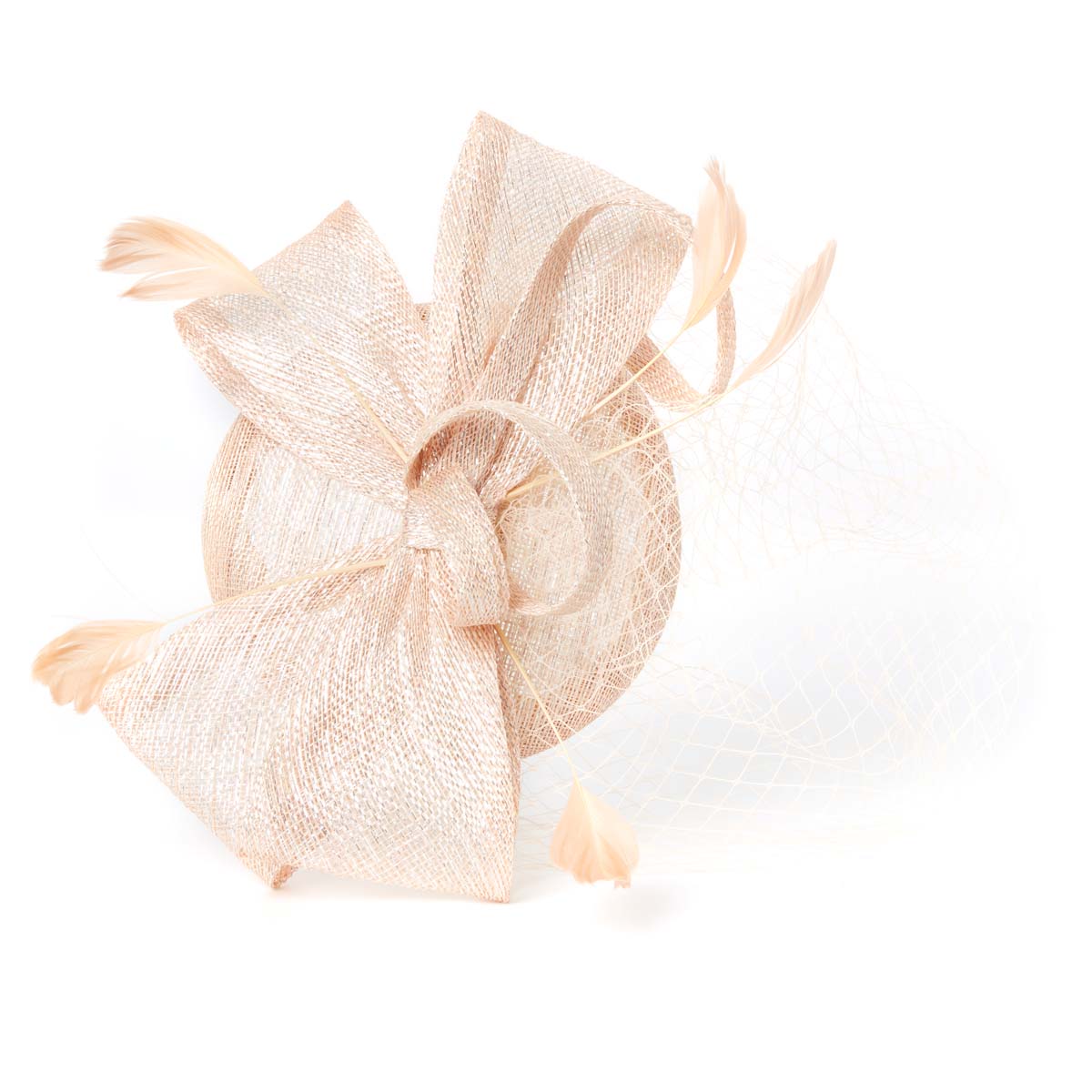 Fascinator à plumes - Uni - Femme - Chapeau de fête de mariage - Taille unique