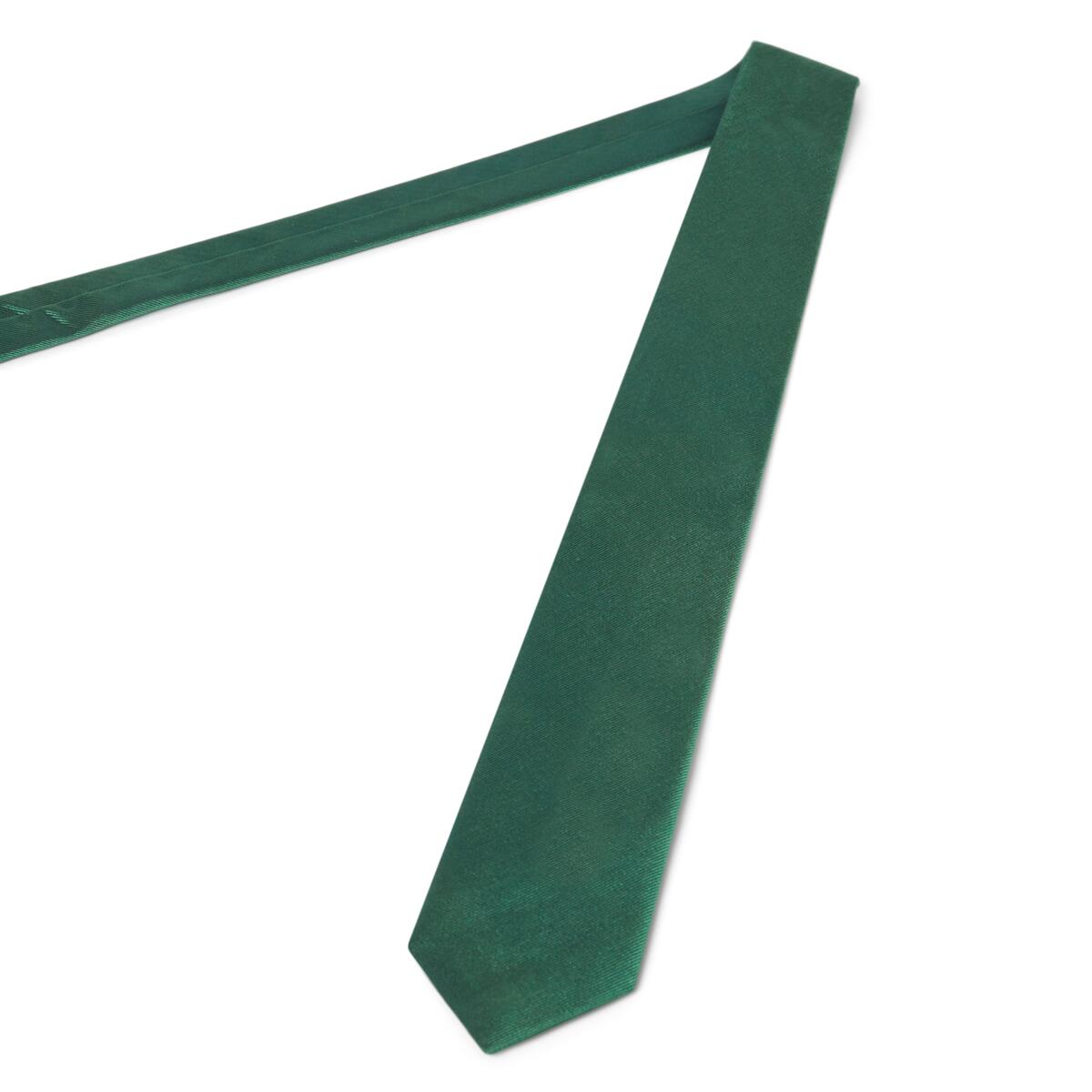 Cravate twill en soie Vert bouteille / 6 cm 3
