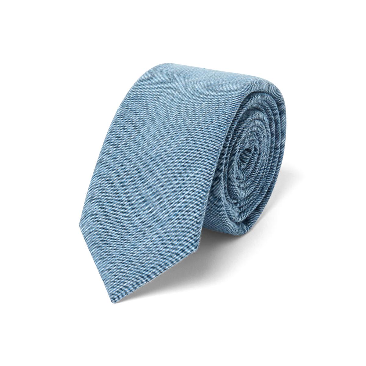 Cravate chinée Bleu 1