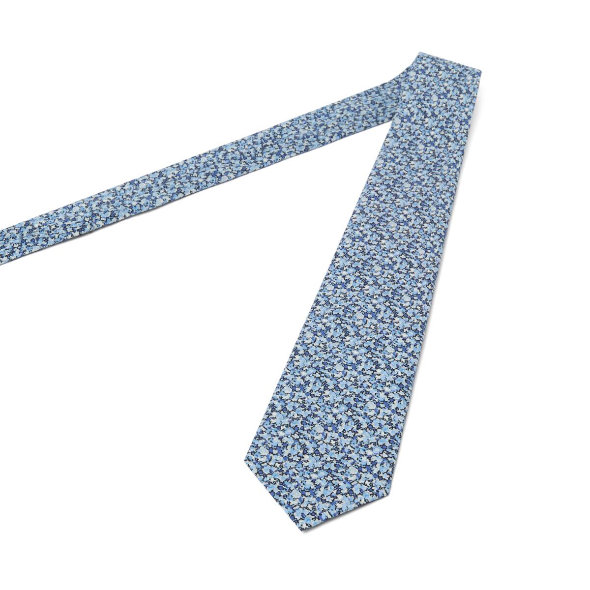 Cravate florales Bleu clair liberty / 7 cm 3