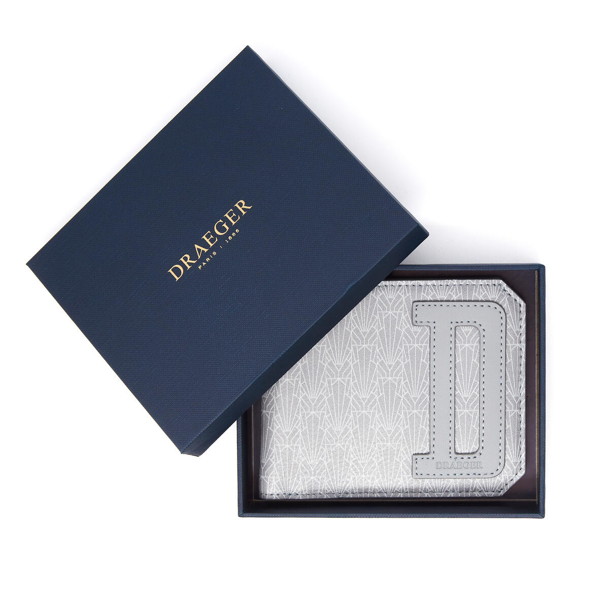 Portefeuille Italien en cuir Gris 2