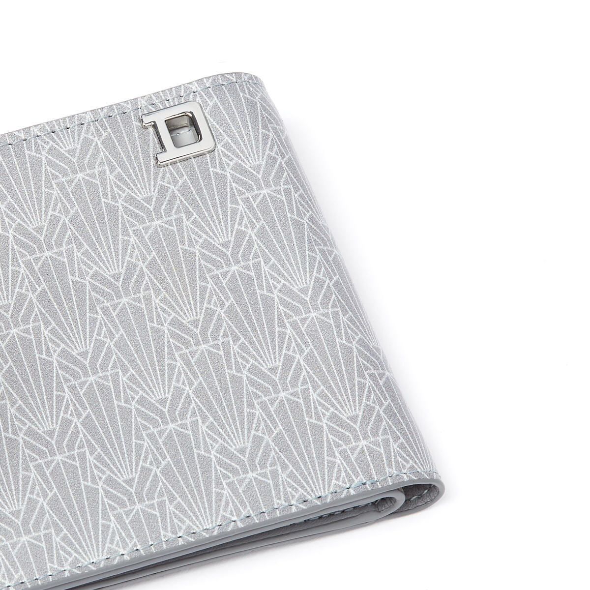 Portefeuille Italien en cuir Gris 4