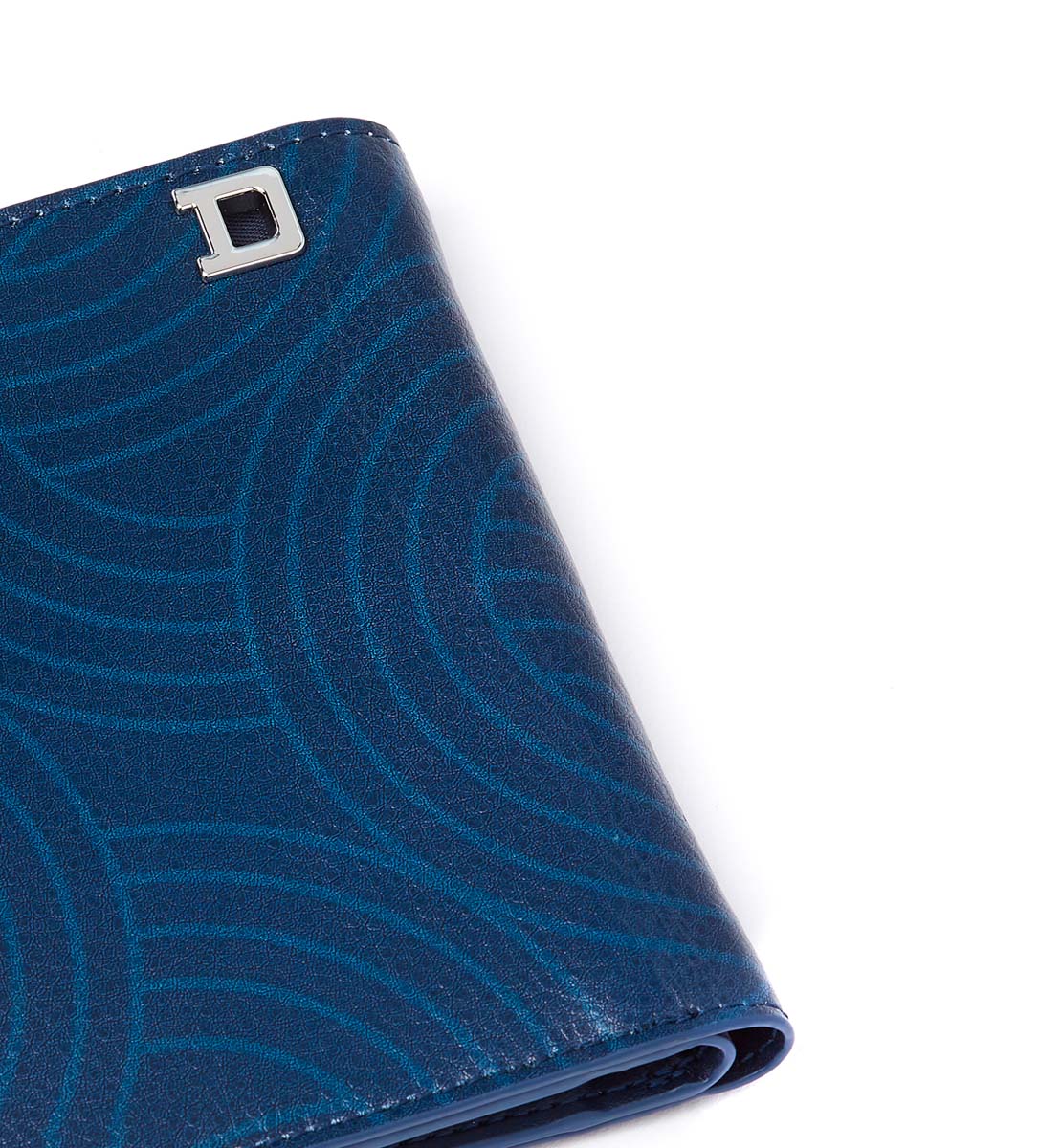 Grand portefeuille - Bleu - 6 compartiments - 100% cuir - Homme