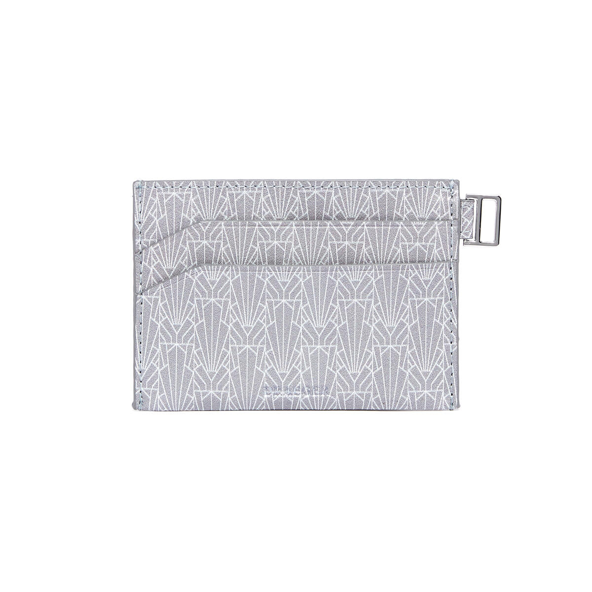 Porte-carte en cuir Gris 1