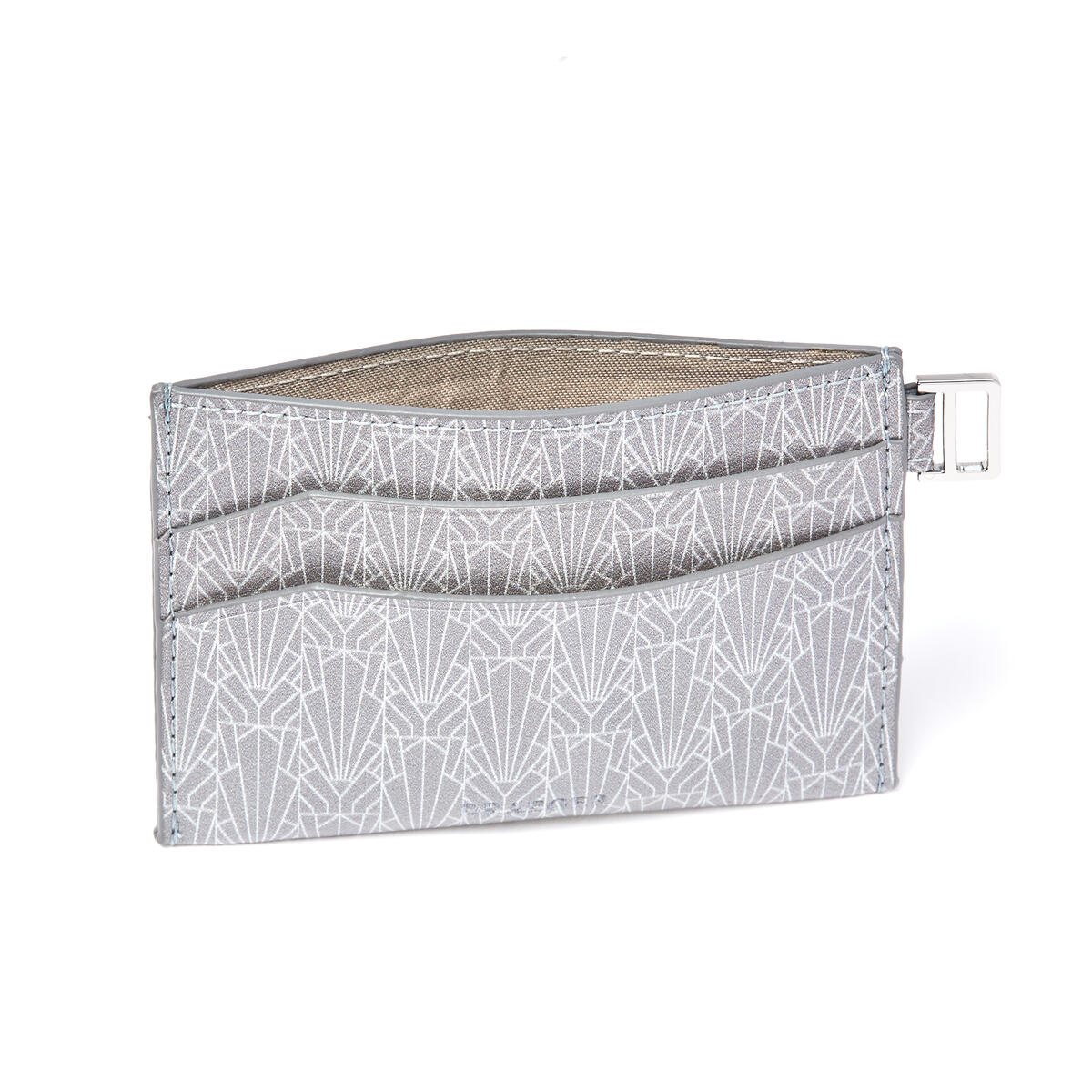 Porte-carte en cuir Gris 2