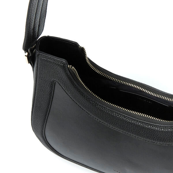 Sac à Main en Cuir Hélène Hobo Bleu - Double porté