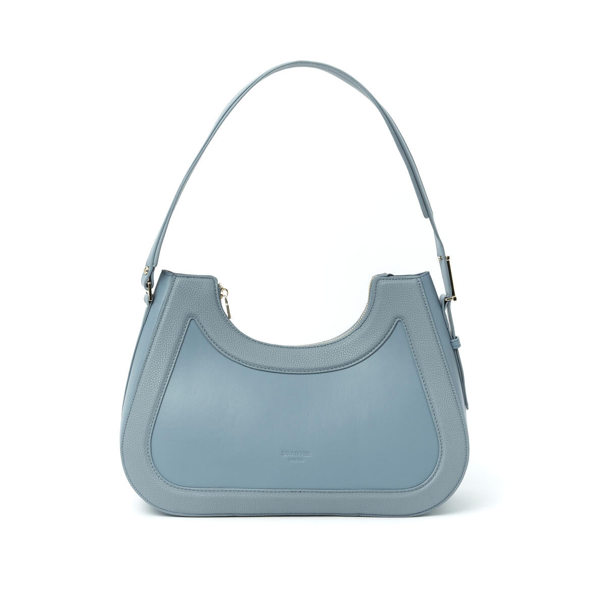 Sac à Main en Cuir Hélène Hobo Bleu - Double porté