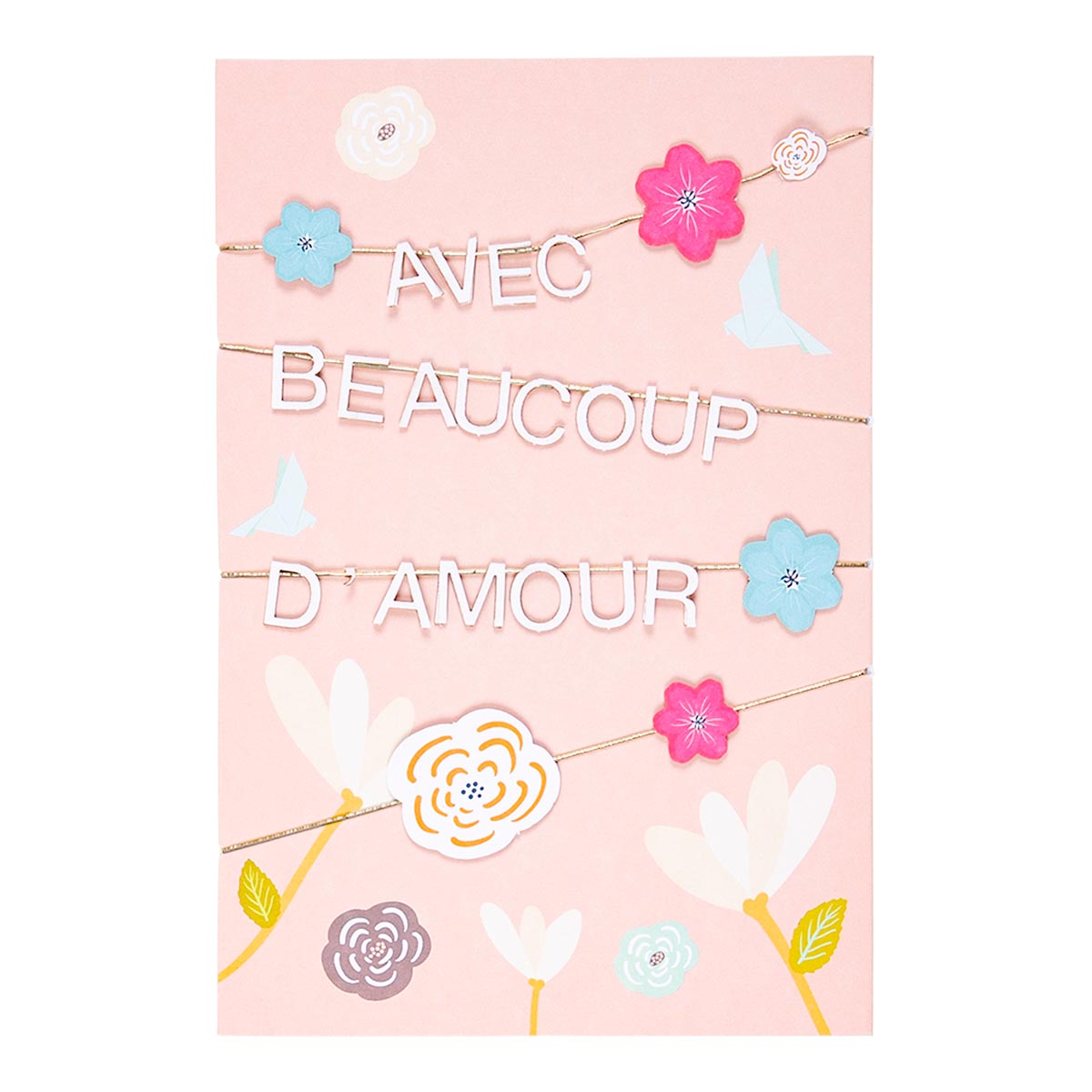 Con tarjeta de mucho amor.