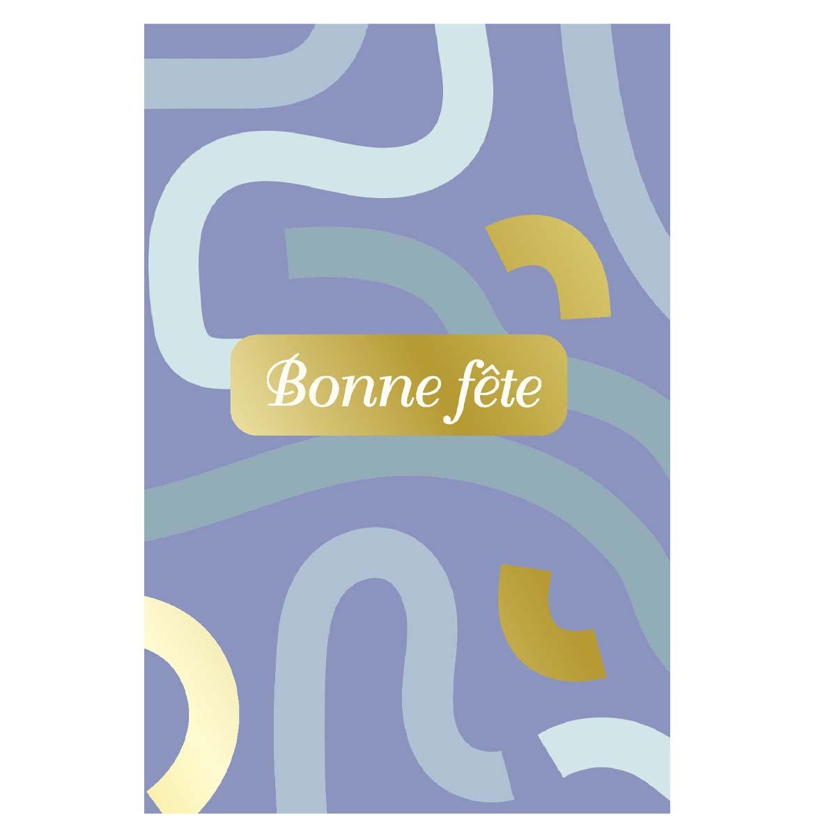 Happy Birthday Greeting Card - Blue