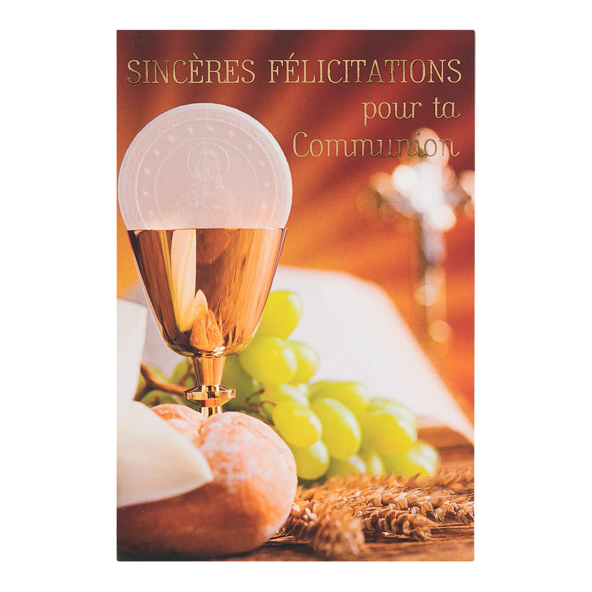 Tarjeta de comunión de uva