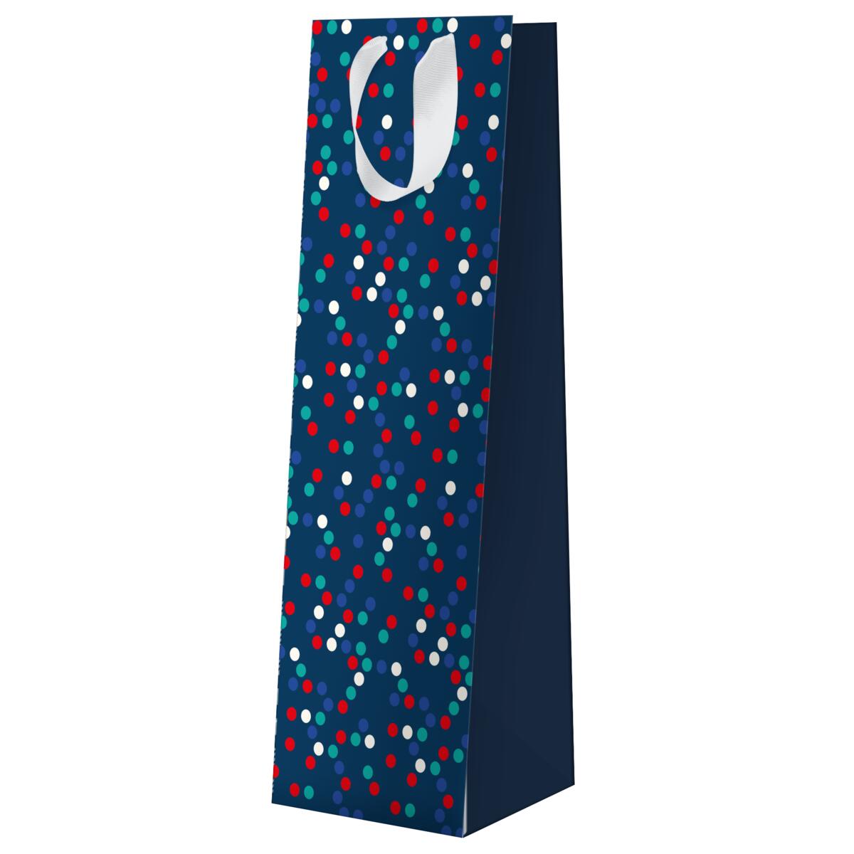 Sac à Bouteille Bleu pois 2