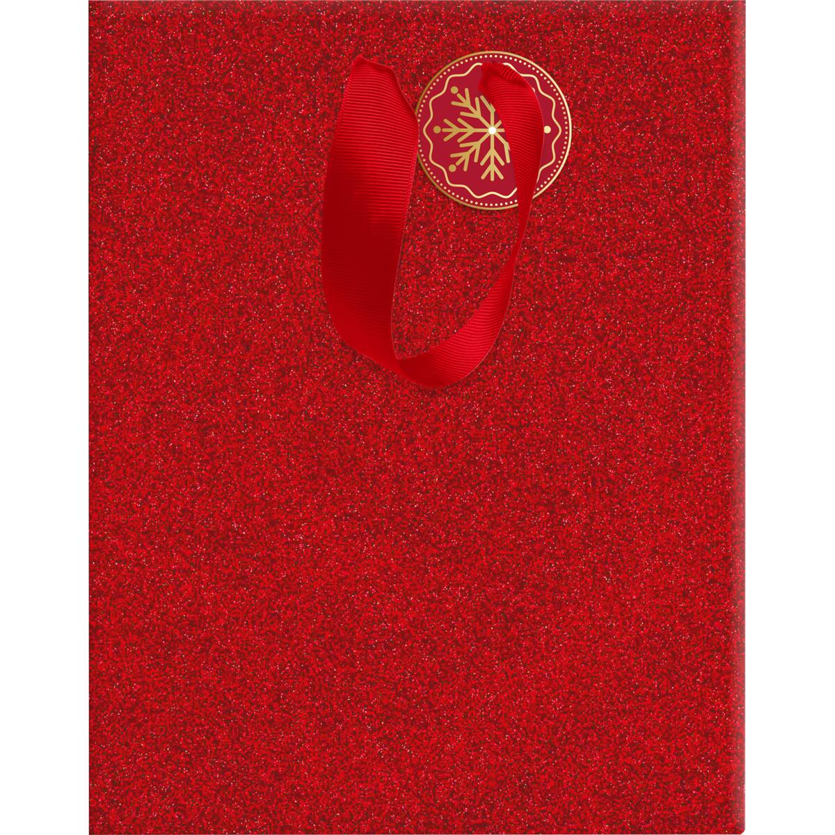 Sac cadeau noël grand format Paillettes Rouges 1