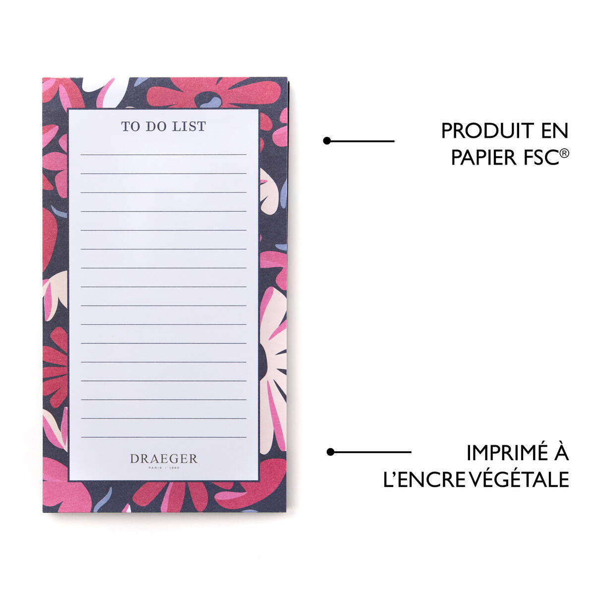 Bloc-notes Home Office Fleurs 4