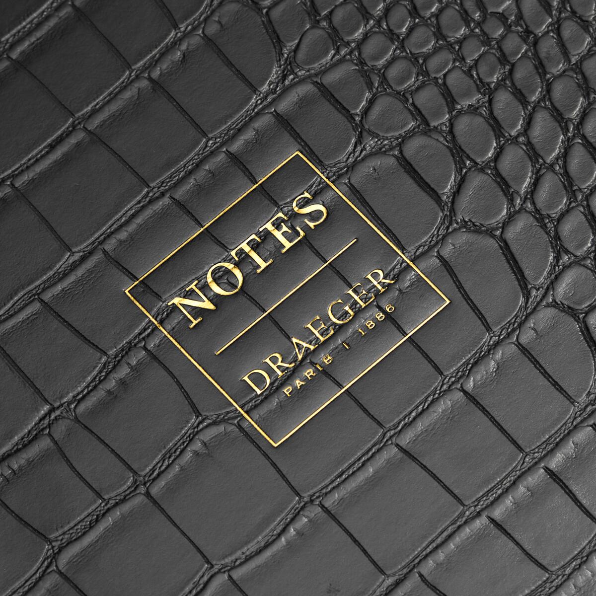 Carnet de Notes Croco A5 Croco Noir 2