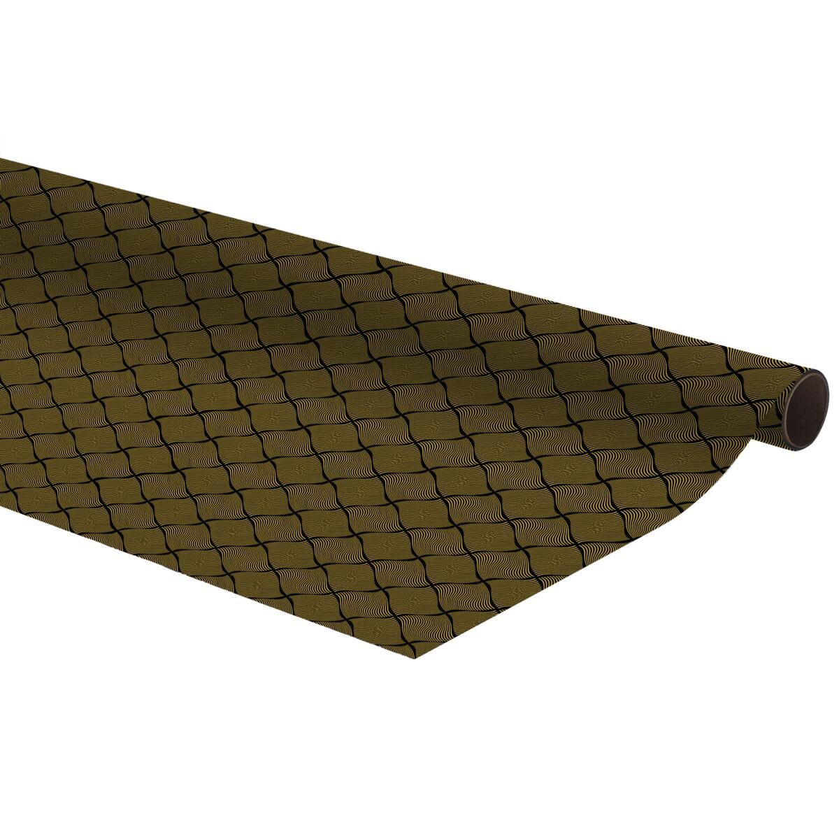 Papier cadeau - Black et Gold Losanges