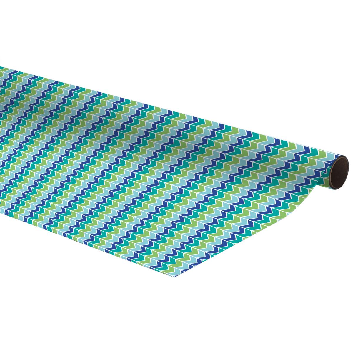 Papier cadeau - Bleu et Vert