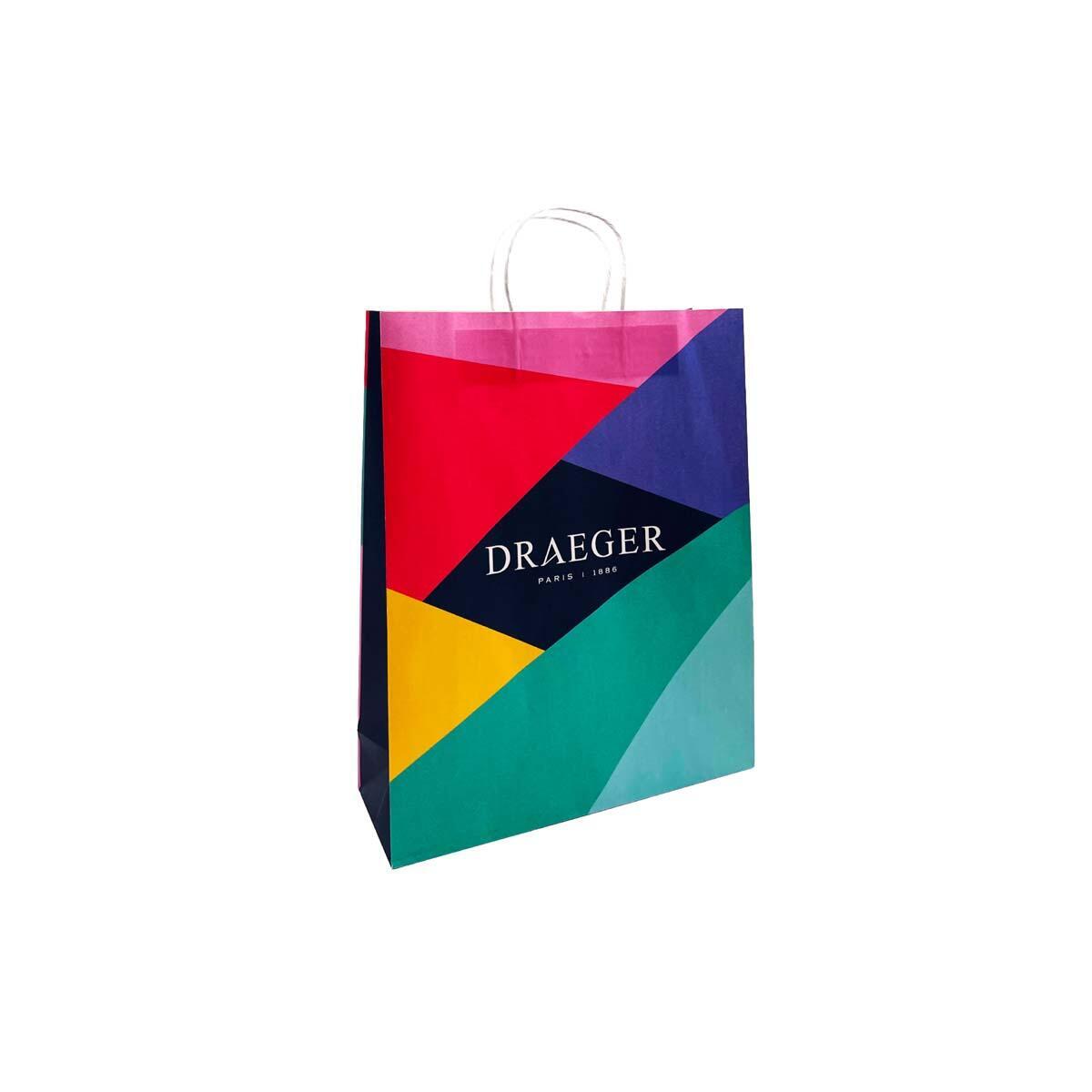 Sac Cadeau Motifs Festifs Draeger - Format Moyen 1