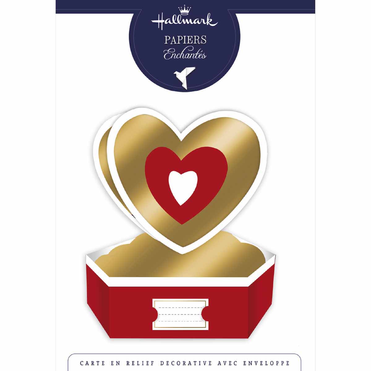 Tarjeta de San Valentín emergente 3D - Corazón