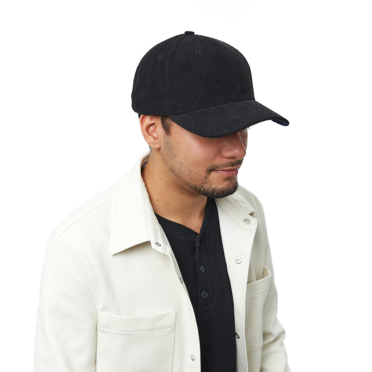 Casquette velours côtelé Noir 6