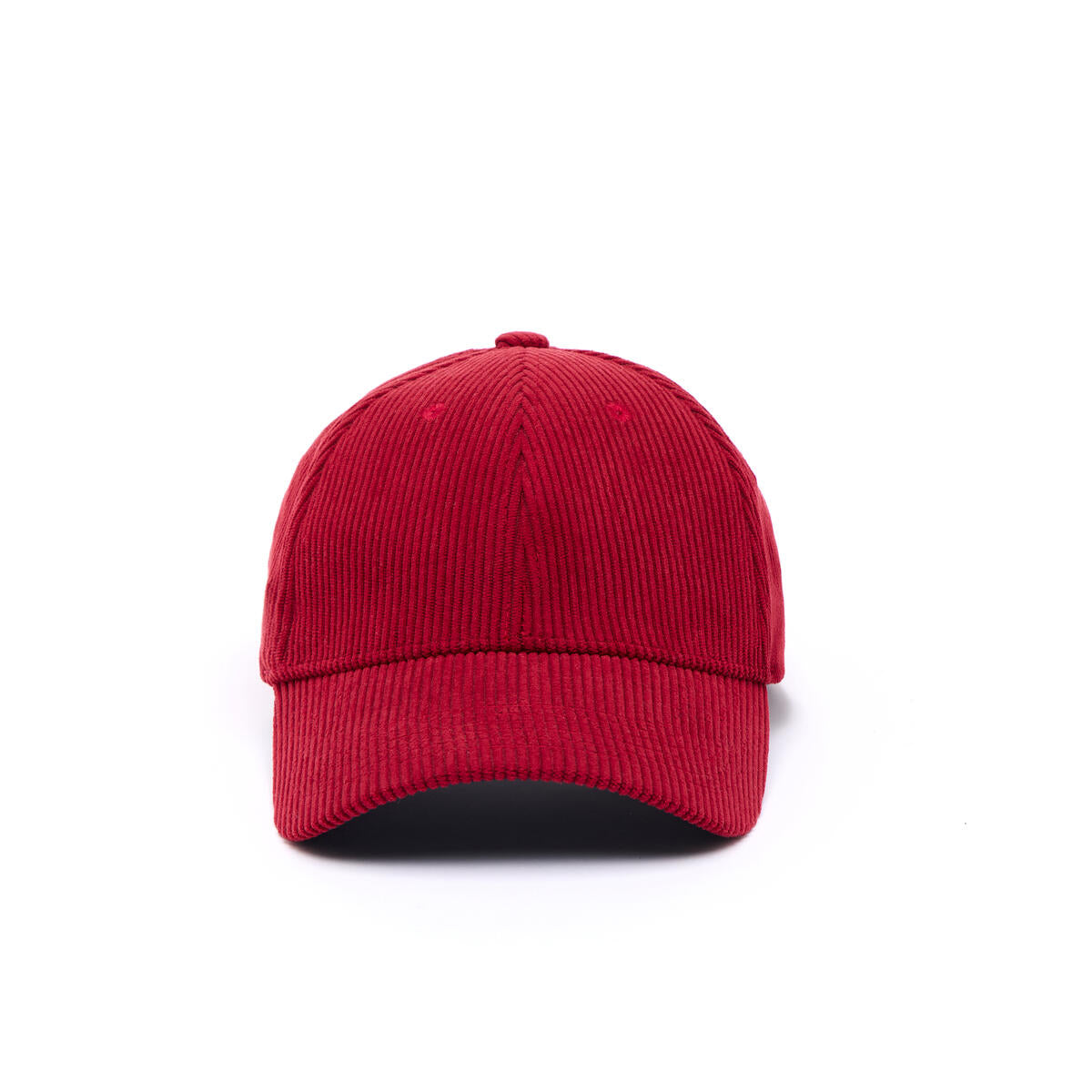 Casquette velours côtelé Rouge 1