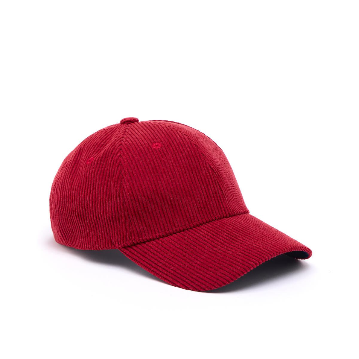 Casquette velours côtelé Rouge 2