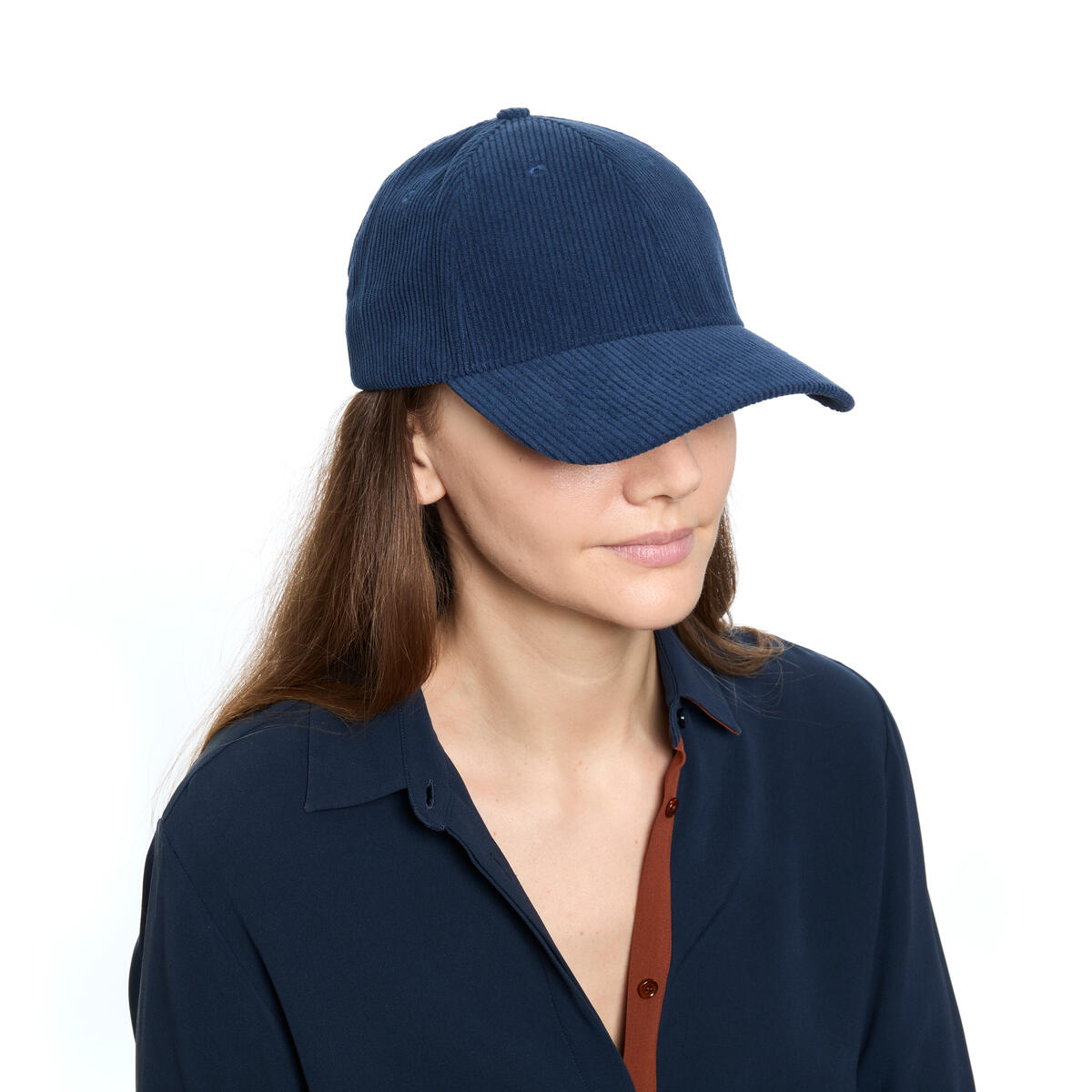 Casquette effet daim Marine 5