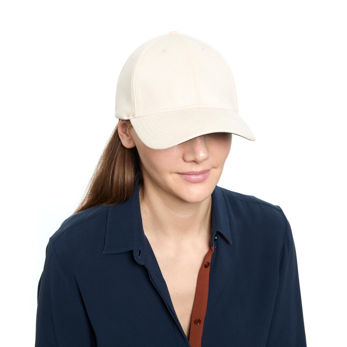 Casquette effet daim Ivoire 5