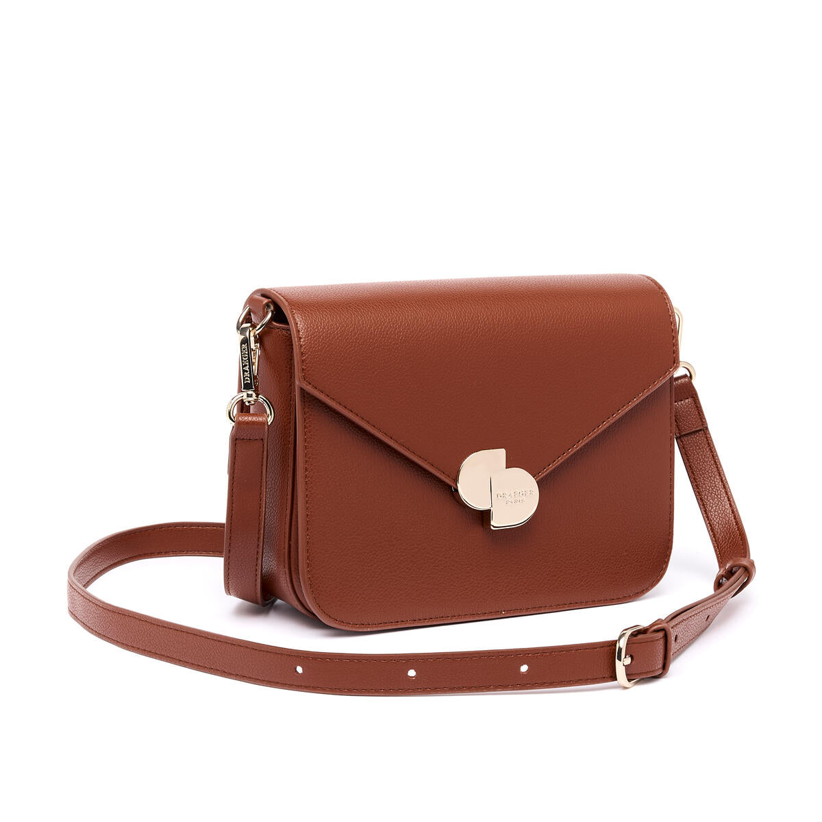 Sac bandoulière Camille Cognac 2