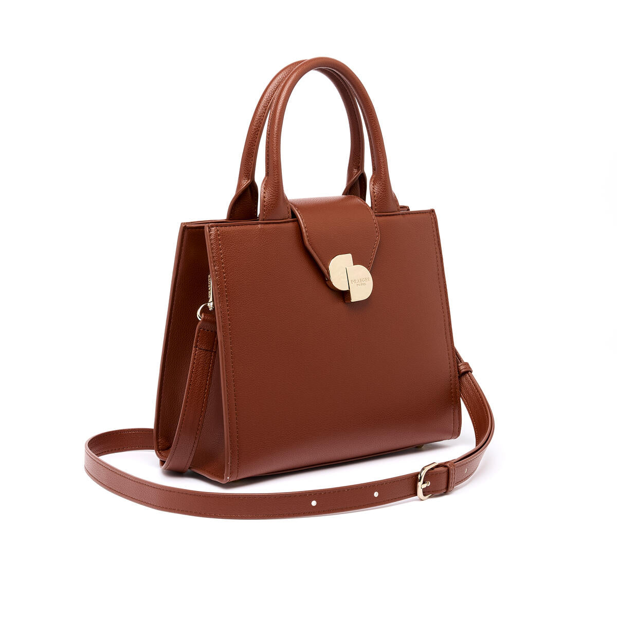 Petit Sac cabas Camille Cognac 2