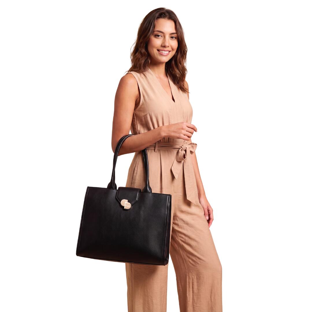 Grand Sac cabas Camille Noir 1