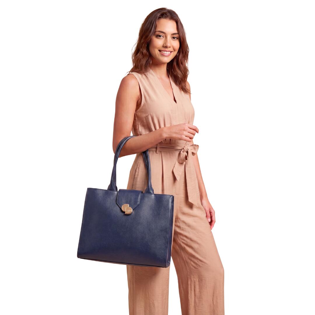 Grand Sac cabas Camille Marine 5
