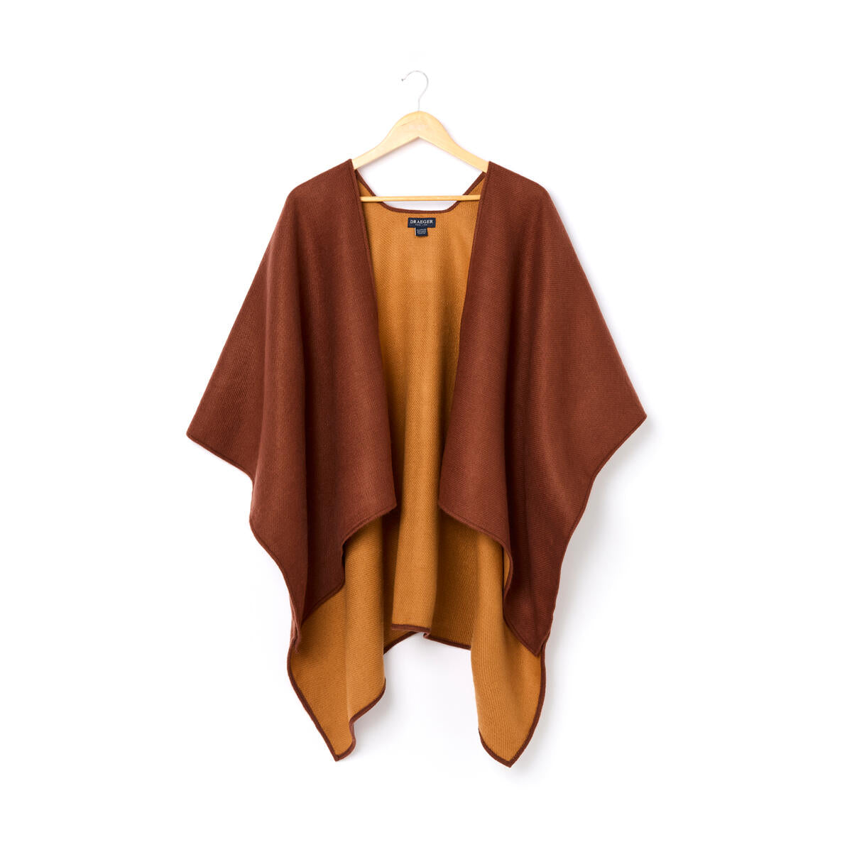 Cape Réversible d'Hiver pour Femme Cognac 1
