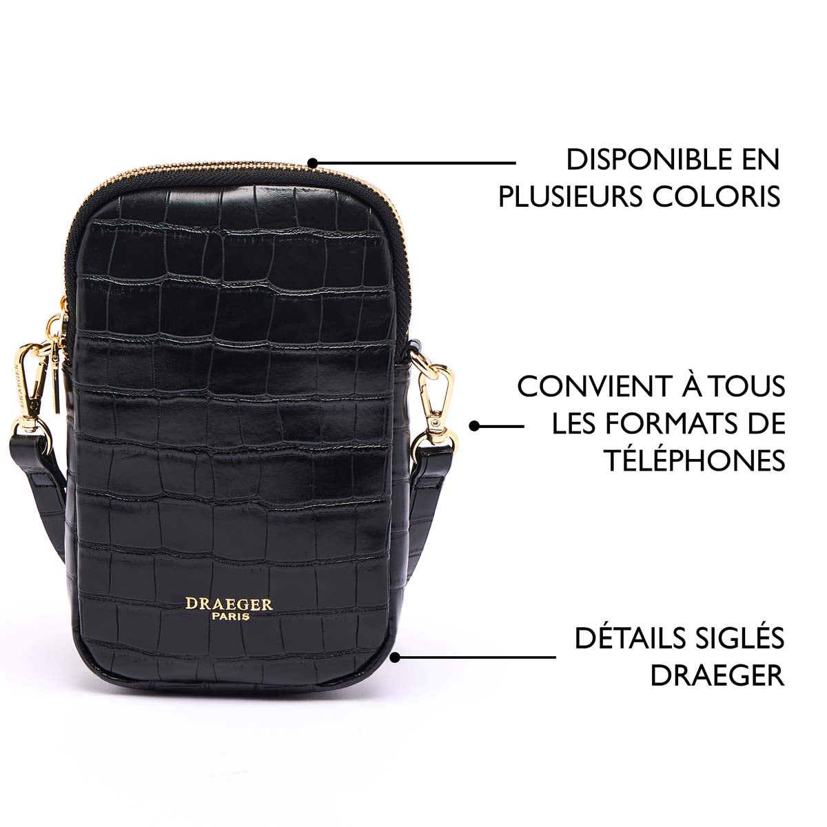 Pochette Téléphone Croco