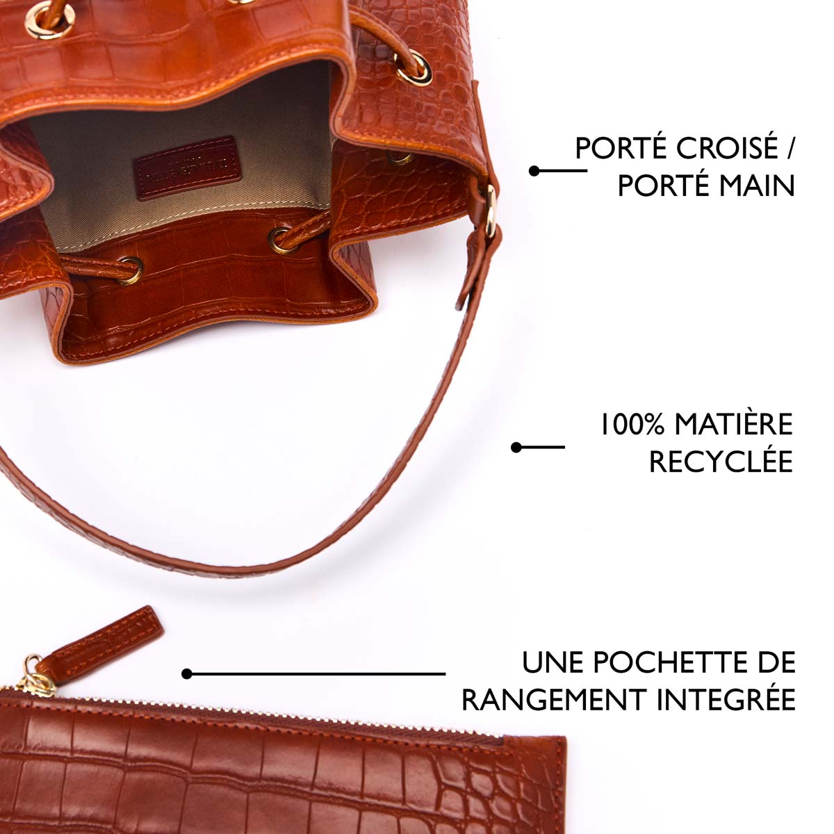 Sac Bourse Anna Croco