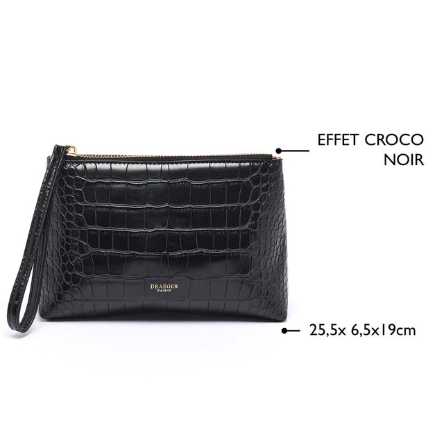 Grande Pochette Croco - Plusieurs Coloris