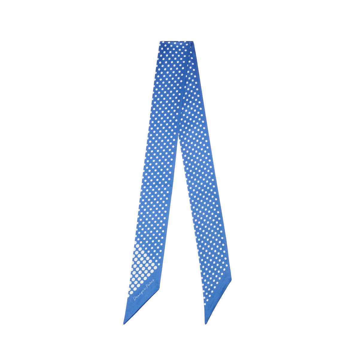 Tour de cou chic Pois bleu 1