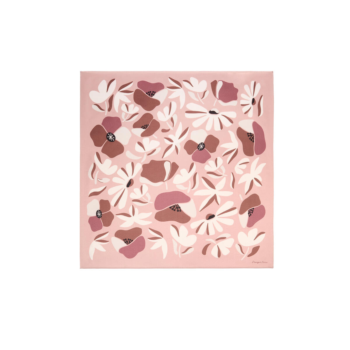 Carré chic Fleurs nude 1