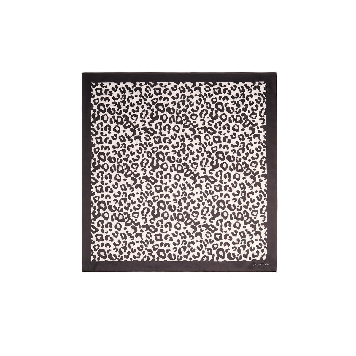 Carré chic Léopard noir 1