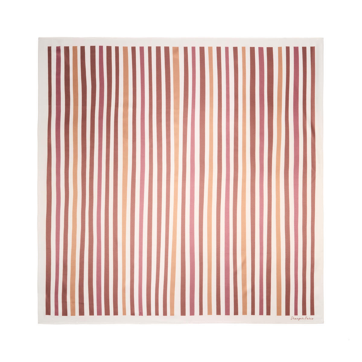 Grand carré chic Rayures nude 1