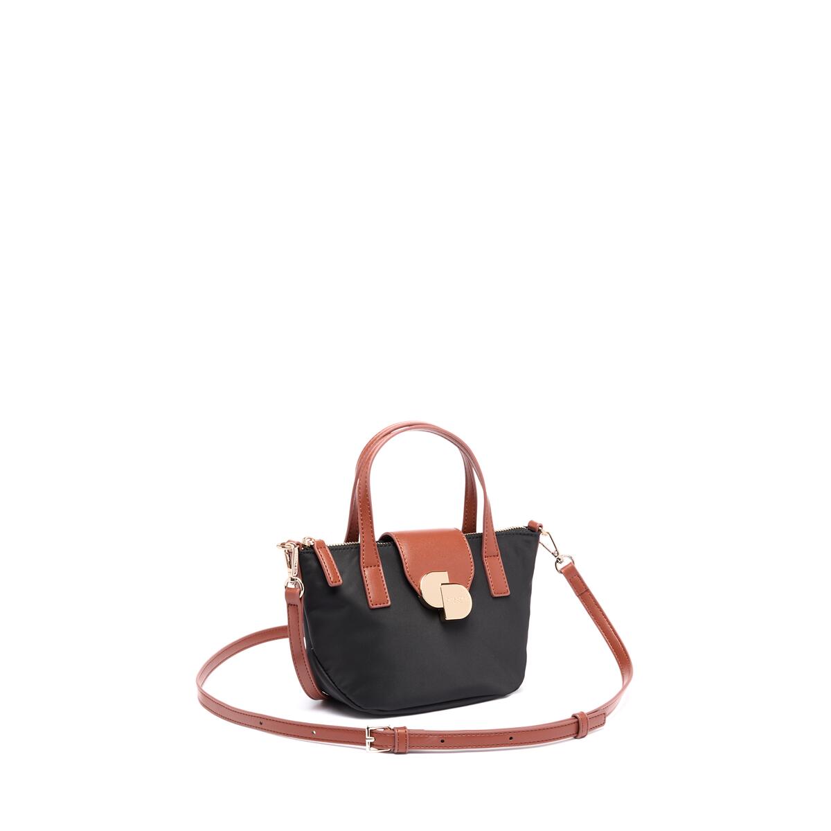 Mini Cabas Toile Noir 2